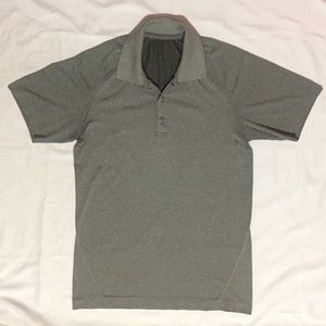 Men’s Marled Grey Lululemon Polo Shirt Size Small
